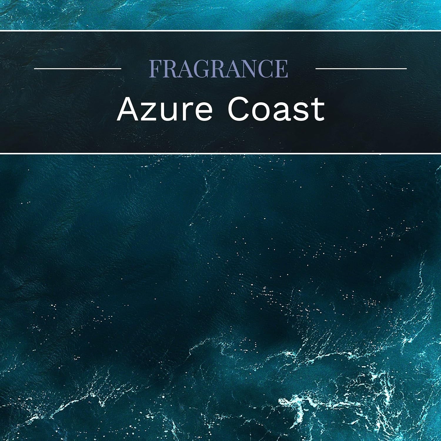 Premium Azure Coast Scent, 14 Oz. 3-Wick Aromatherapy Candle with up to 45 Hours of Burn Time, Blue
