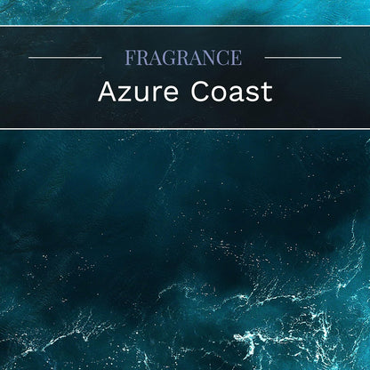 Premium Azure Coast Scent, 14 Oz. 3-Wick Aromatherapy Candle with up to 45 Hours of Burn Time, Blue