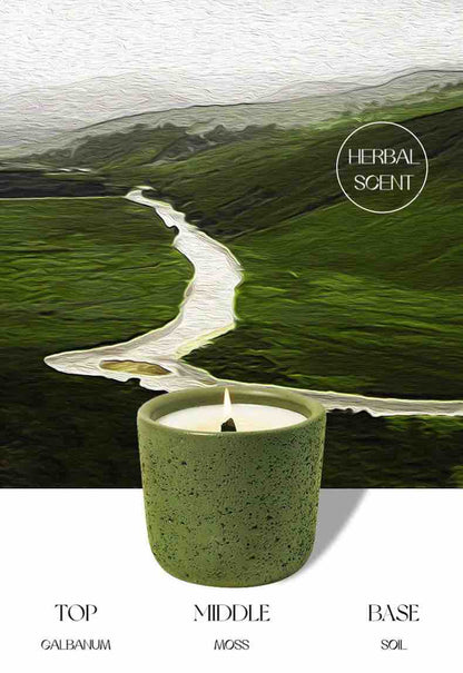 Wood Wick Soy Wax Scented Candle - Breath of Nature Scented - Iceland Tundra